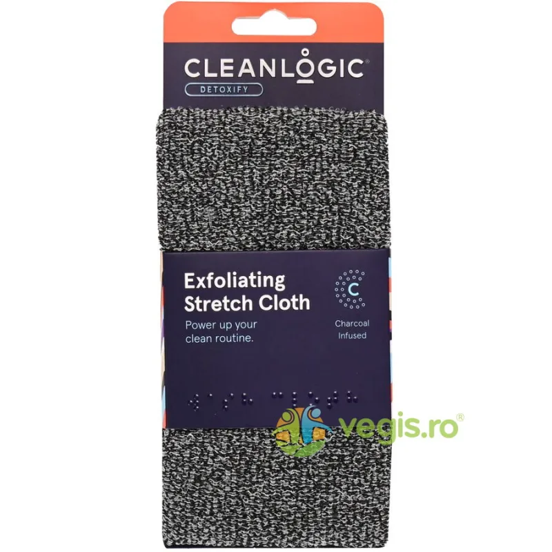 Prosop Exfoliant Elastic pentru Corp Detoxify 1buc CLEANLOGIC — preț și oferte