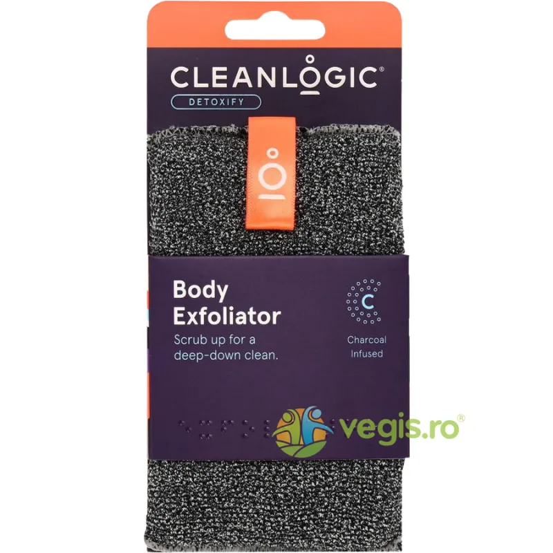 Burete Exfoliant pentru Corp Detoxify 1buc CLEANLOGIC — preț și oferte