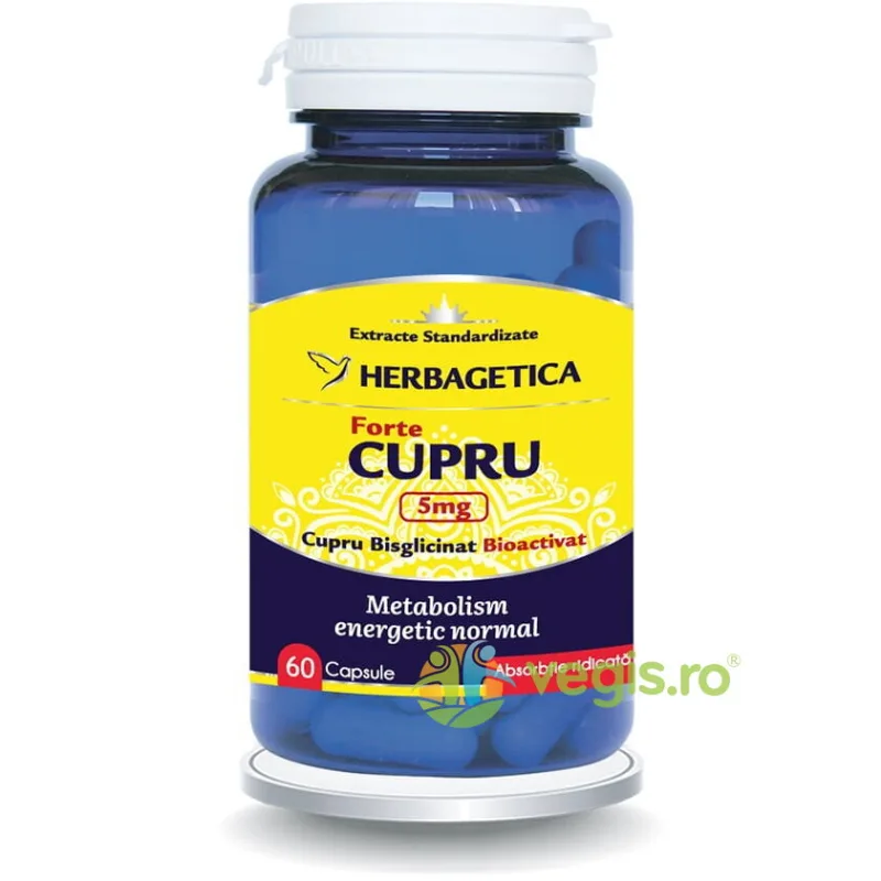 Cupru Forte 60cps HERBAGETICA — preț și oferte