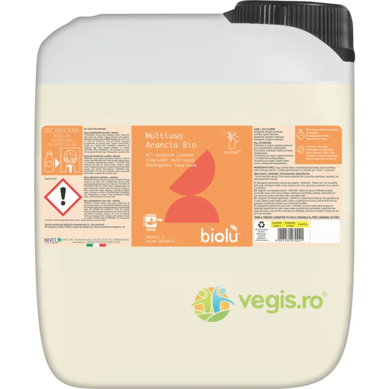 Detergent Universal cu Ulei de Portocale Bio 5L BIOLU — preț și oferte