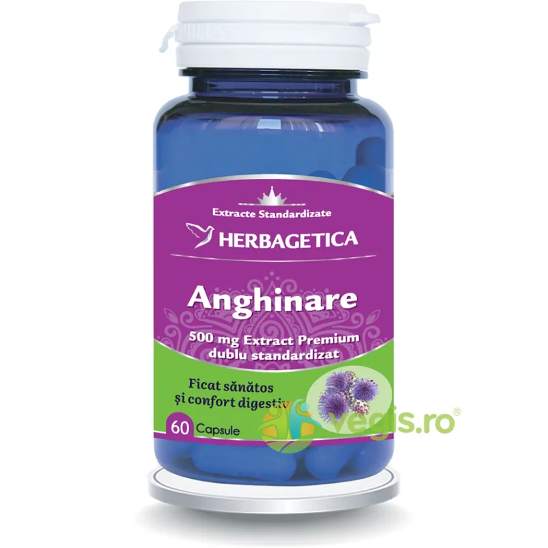 Anghinare 500mg 60cps HERBAGETICA — preț și oferte