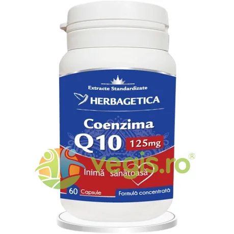 Coenzima Q10 125mg 60cps HERBAGETICA — preț și oferte