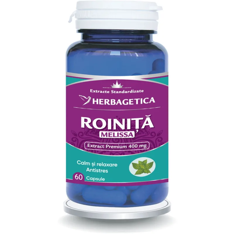 Roinita (Melissa) 400mg 60cps HERBAGETICA — preț și oferte