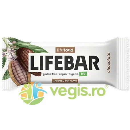 Baton Raw cu Ciocolata Ecologic/Bio 40g LIFEBAR — preț și oferte