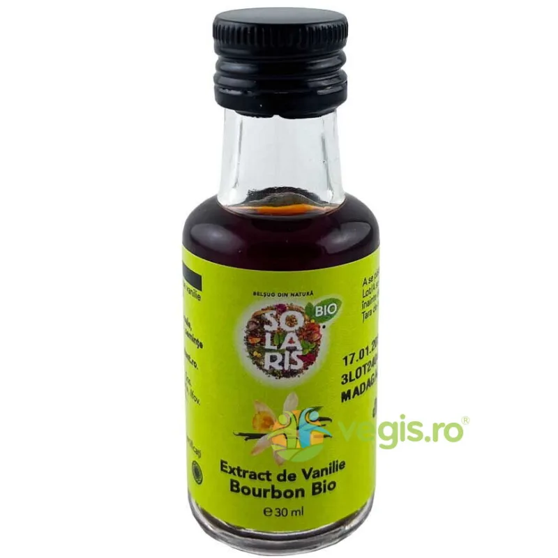 Extract de Vanilie Bourbon Ecologica/Bio 30ml SOLARIS — preț și oferte