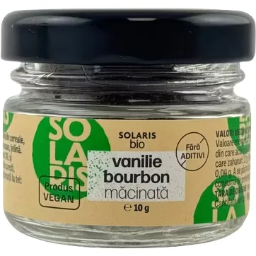 Vanilie Bourbon Macinata Ecologica/Bio 10g SOLARIS — preț și oferte