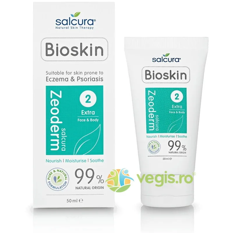 Zeoderm - Crema Tratament Reparatoare si Hidratanta Fata si Corp pentru Piele cu Eczema sau Psoriazis 50ml SALCURA NATURAL SKIN THERAPY — preț și oferte