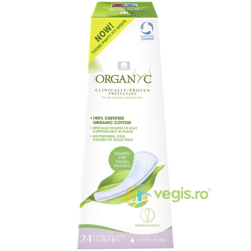 Absorbante Zilnice pentru Tanga din Bumbac Organic 24buc ORGANYC — preț și oferte