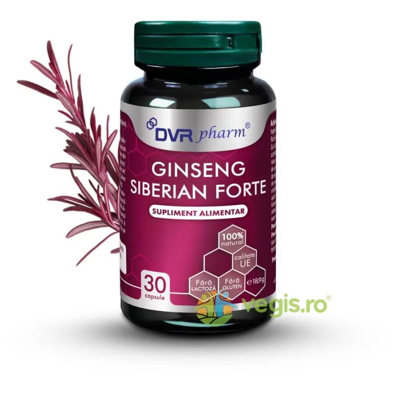 Ginseng Siberian Forte 30cps DVRPharm — preț și oferte
