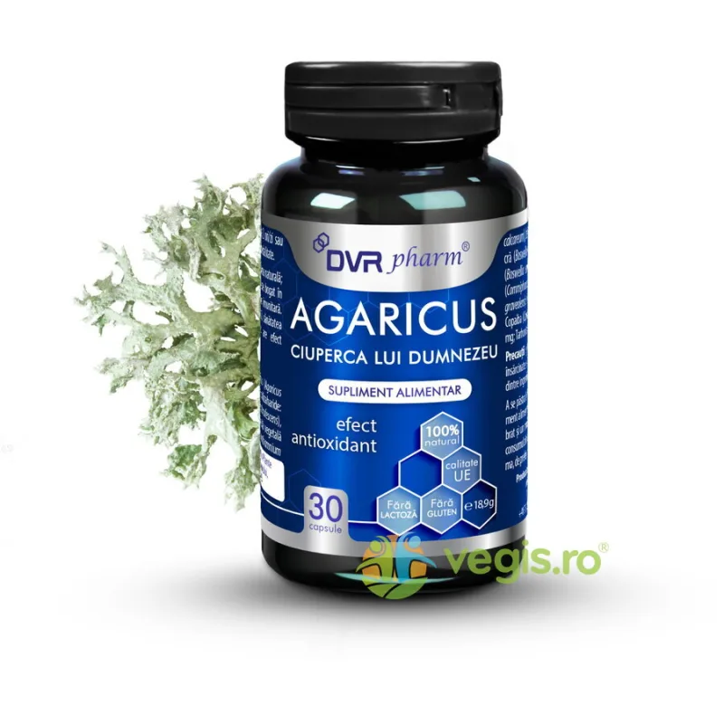 Agaricus (Ciuperca lui Dumnezeu) 30cps DVRPharm — preț și oferte