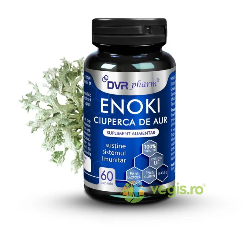 Enoki (Ciuperca de Aur) 60cps DVRPharm — preț și oferte