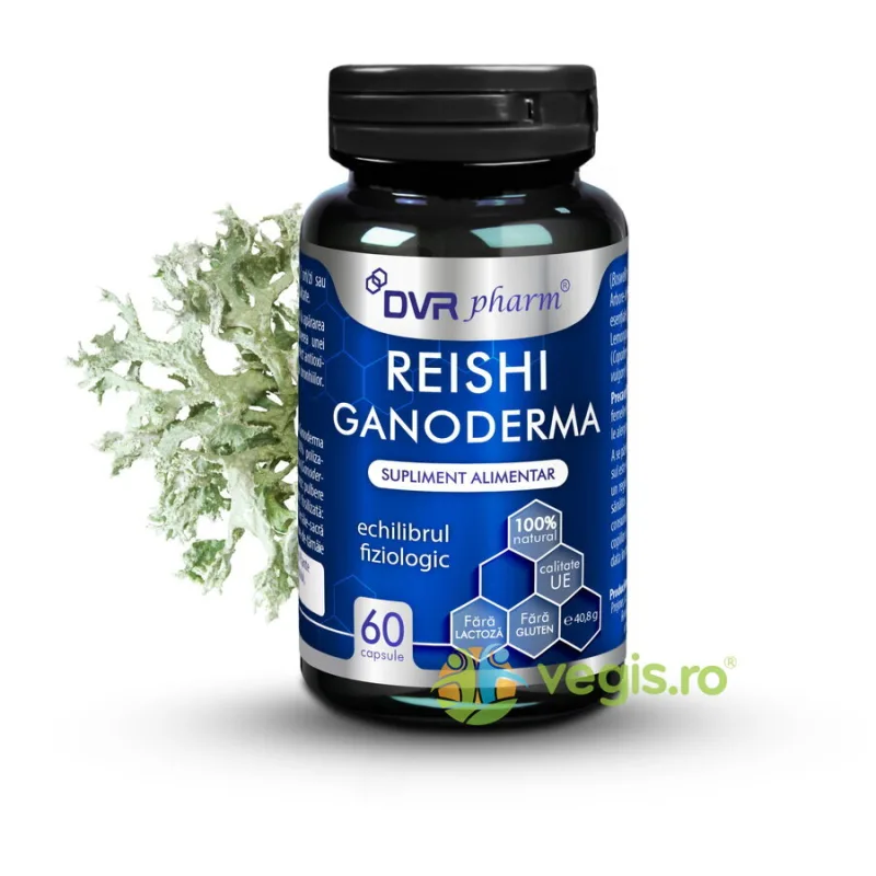 Reishi Ganoderma 60cps DVRPharm — preț și oferte