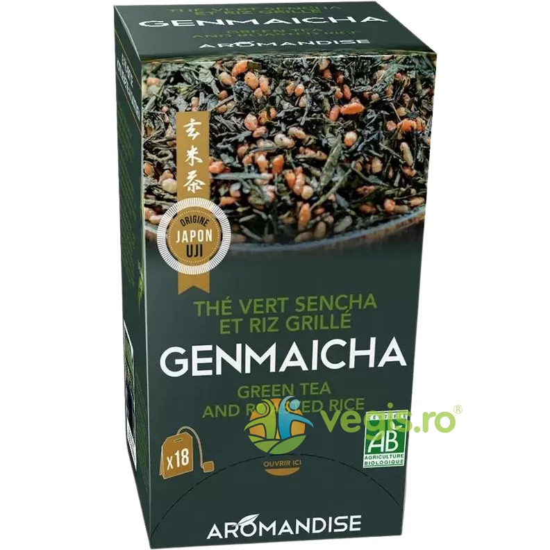 Ceai Verde cu Orez Genmaicha Ecologic/Bio 18dz AROMANDISE — preț și oferte