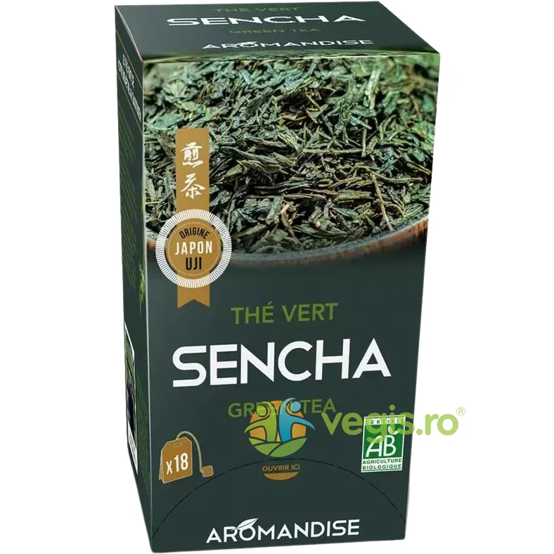 Ceai Verde Sencha Ecologic/Bio 18dz AROMANDISE — preț și oferte
