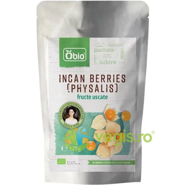 Incan Berries (Physalis) Fructe Uscate Ecologice/Bio 125g OBio — preț și oferte
