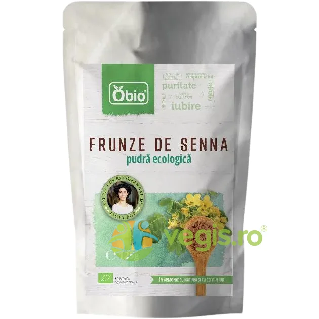 Pudra din Frunze de Senna Ecologica/Bio 125g OBio — preț și oferte