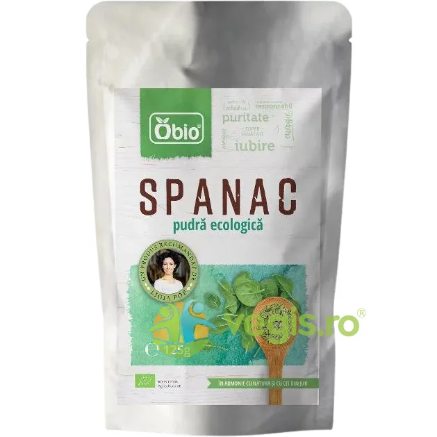 Pudra de Spanac Ecologica/Bio 125g OBio — preț și oferte