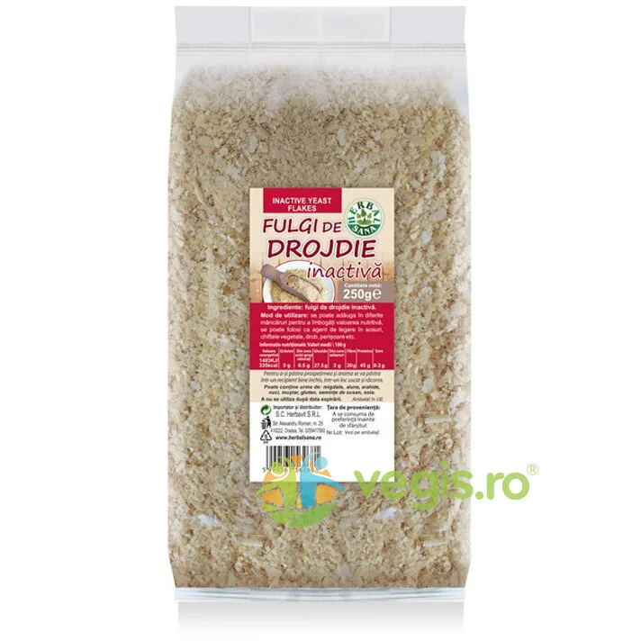 Fulgi de Drojdie Inactiva 250g Herbavit — preț și oferte