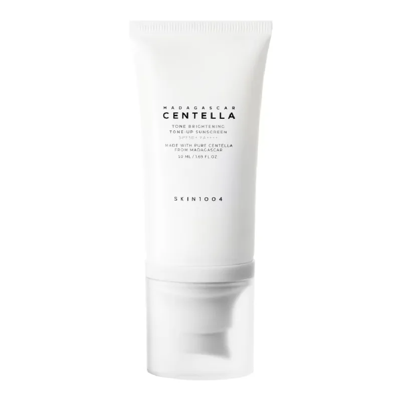 Crema de fata Tone-Up cu protectie solara SPF50+, PA++++ Tone Brightening Madagascar Centella, 50 ml, Skin1004 — preț și oferte