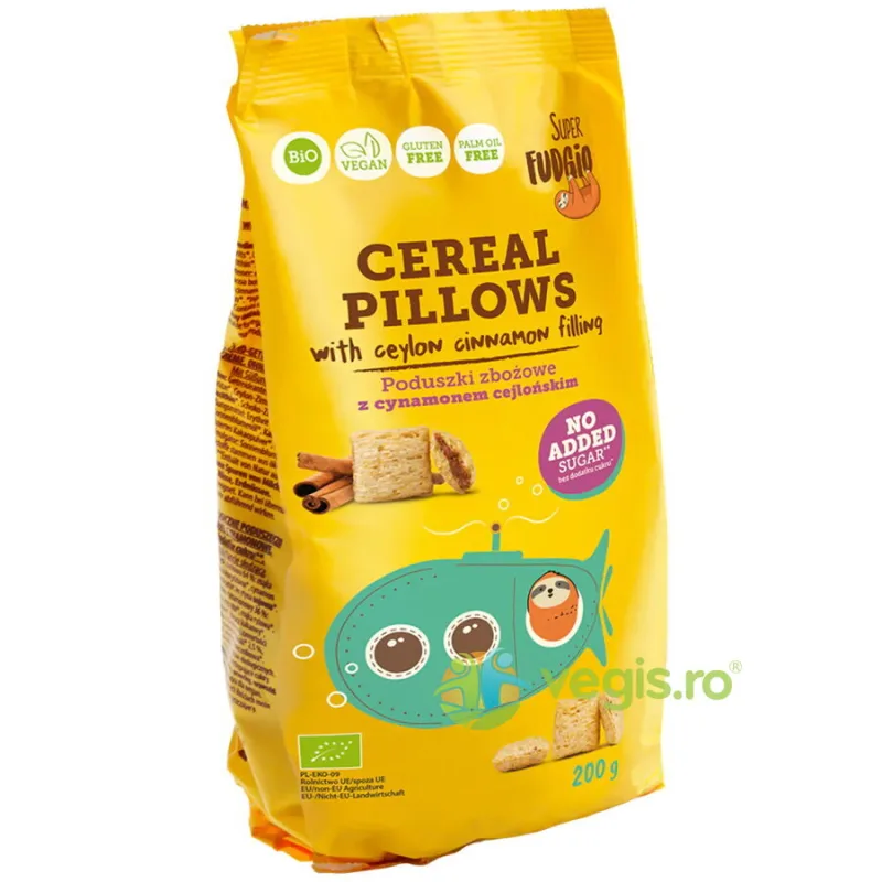 Cereale Umplute cu Scortisoara Ceylon fara Gluten Ecologice/Bio 200g SUPER FUDGIO — preț și oferte