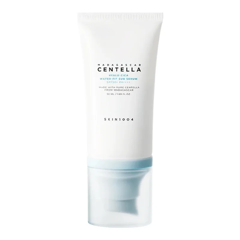 Crema de fata cu protectie solara SPF50+, PA++++ Water Fit Sun Serum Hyalu Cica Madagascar Centella, 50 ml, Skin1004 — preț și oferte