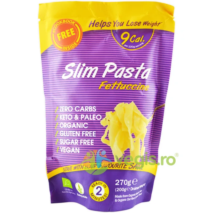 Fettucini din Faina de Konjac fara Gluten Ecologice/Bio 270g SLIM PASTA — preț și oferte