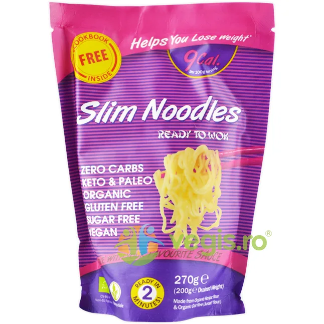 Taitei din Faina de Konjac fara Gluten, fara Zahar Ecologici/Bio 270g SLIM PASTA — preț și oferte