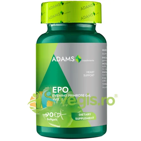 EPO (Evening Primrose Oil) 1000mg 90cps ADAMS VISION — preț și oferte
