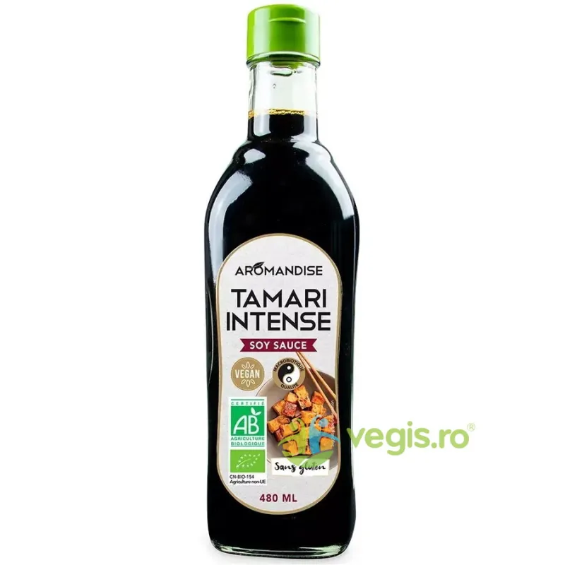 Sos de Soia Tamari Intens Ecologic/Bio 480ml AROMANDISE — preț și oferte