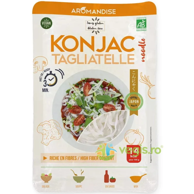 Tagliatele din Konjac Ecologice/Bio 180g AROMANDISE — preț și oferte