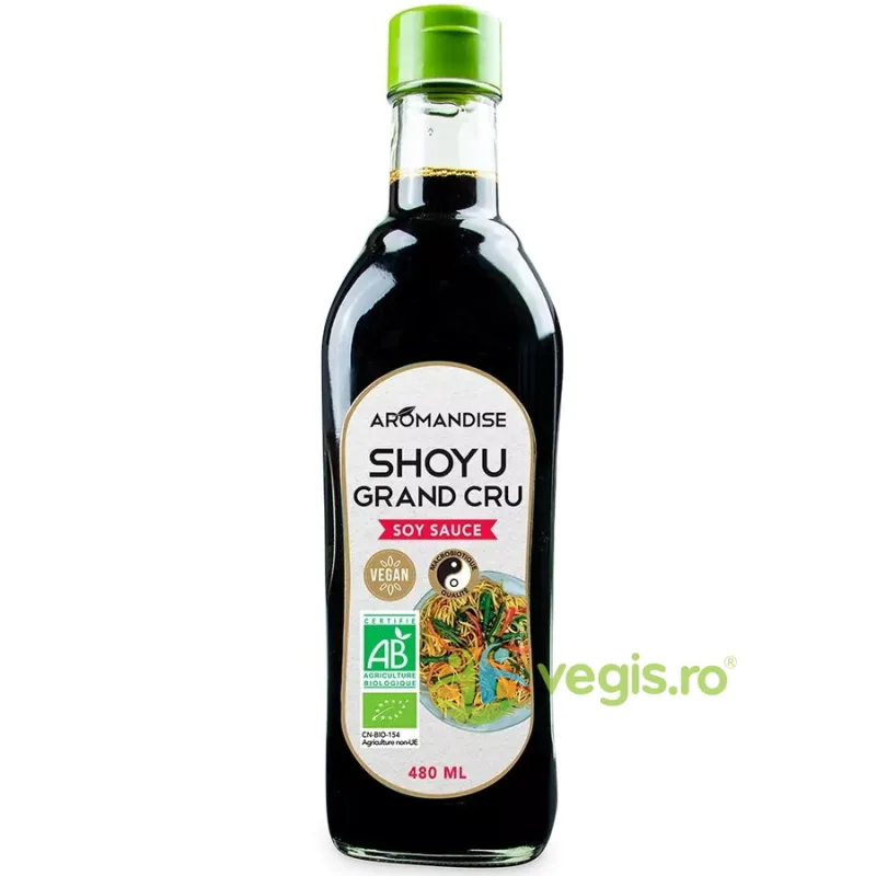 Sos de Soia Shoyu Grand Cru Ecologic/Bio 480ml AROMANDISE — preț și oferte
