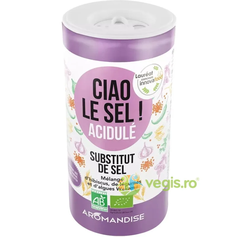 Ciao Sare - Inlocuitor de Sare Acidulat Ecologic/Bio 70g AROMANDISE — preț și oferte