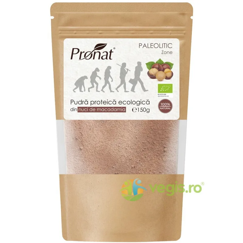 Pudra Proteica din Nuci de Macadamia Ecologica/Bio 150g PRONAT — preț și oferte