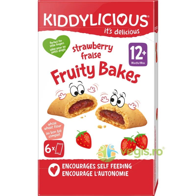 Pernite cu Capsuni pentru Copii +12 Luni 6x22g KIDDYLICIOUS — preț și oferte