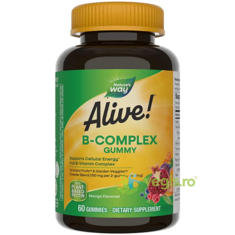 Alive B Complex 60 jeleuri Secom, Nature's Way — preț și oferte
