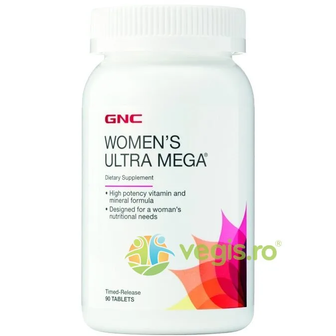 Complex de Multivitamine pentru Femei (Women's Ultra Mega) 90tb cu eliberare prelungita GNC — preț și oferte