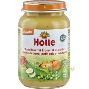 Piure din Mazare si Dovlecei pentru Copii +6 Luni fara Gluten Ecologic/Bio 190g