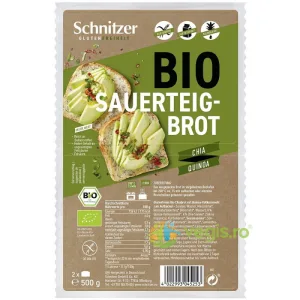 Paine cu Maia, Chia si Quinoa fara Gluten Ecologica/Bio 500g