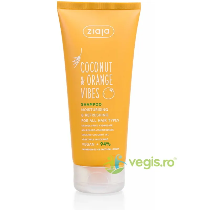 Sampon Hidratant si Revigorant pentru Toate Tipurile de Par Coconut & Orange Vibes 200ml ZIAJA — preț și oferte