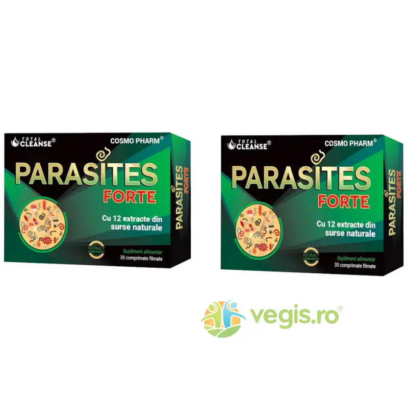 Pachet Parasites Total Cleanse 30tb+30tb COSMO PHARM — preț și oferte