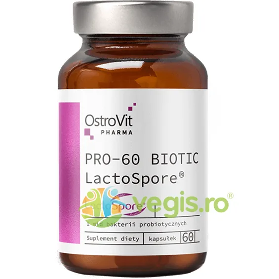 Complex Probiotic (Pro-60 Biotic LactoSpore) 60cps OSTROVIT — preț și oferte