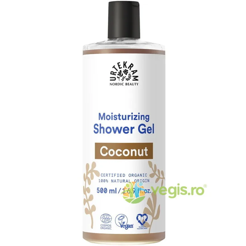 Gel de Dus Hidratant cu Cocos Bio 500ml URTEKRAM — preț și oferte