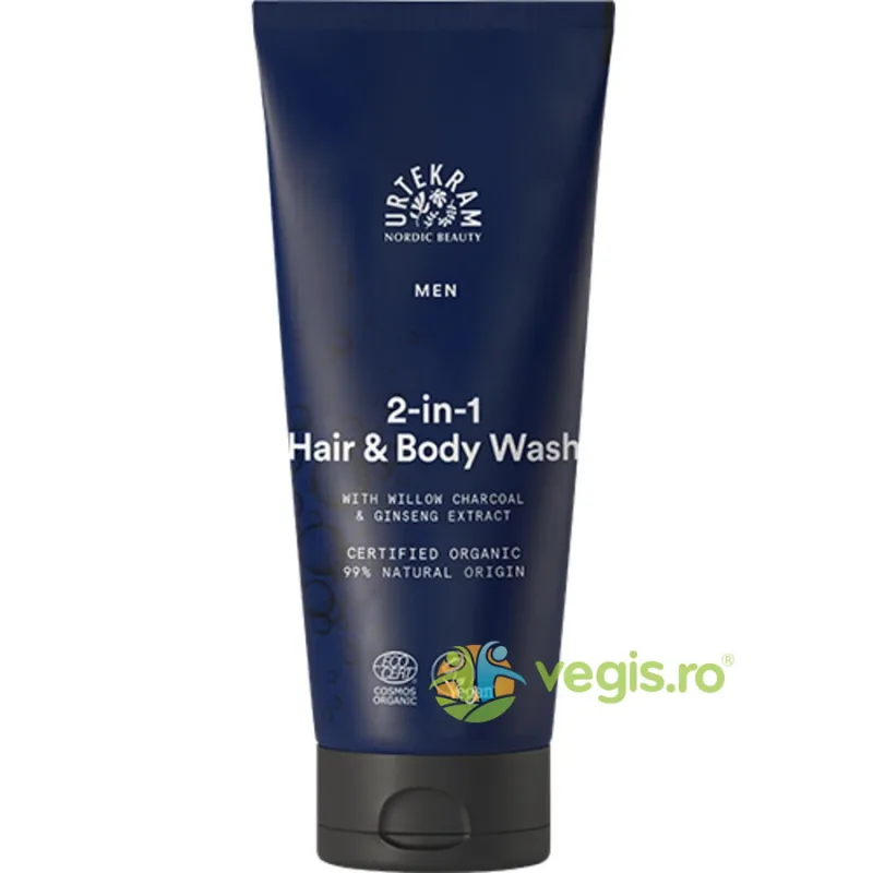 Gel de Dus 2in1 pentru Barbati pentru Par si Corp Bio 200ml URTEKRAM — preț și oferte