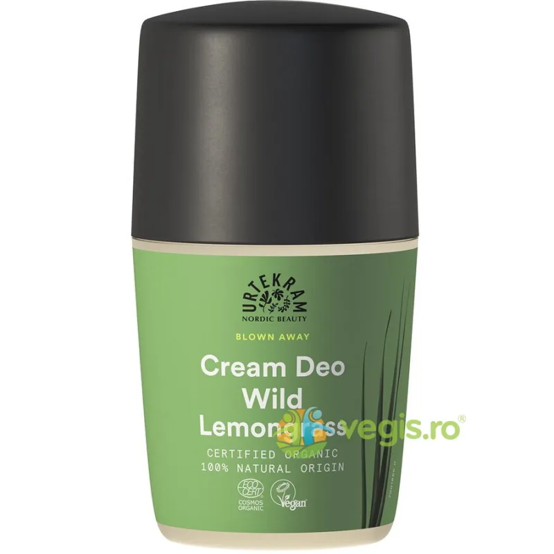 Deodorant Roll-On Crema cu Lemongrass Salbatic Bio 50ml URTEKRAM — preț și oferte