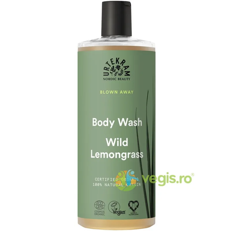 Gel de Dus cu Lemongrass Salbatic Bio 500ml URTEKRAM — preț și oferte