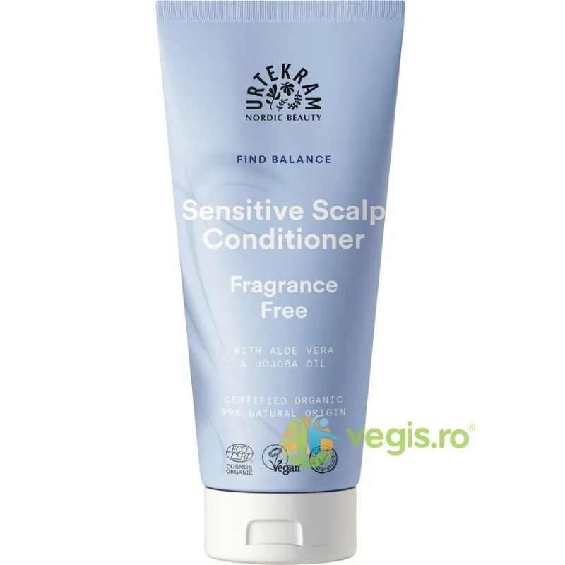 Balsam de Par pentru Scalp Sensibil fara Parfum Bio 180ml URTEKRAM — preț și oferte
