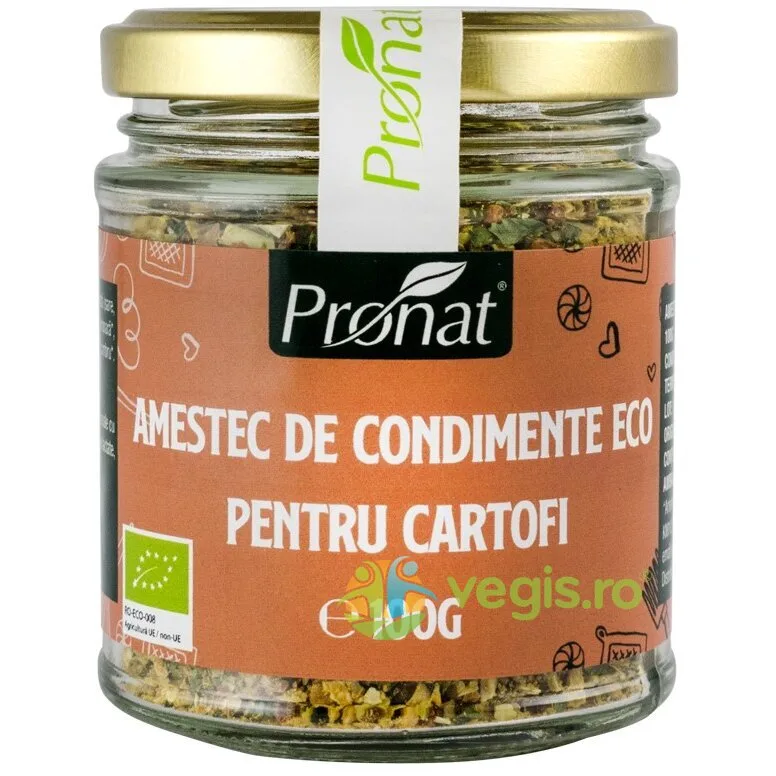 Amestec de Condimente pentru Cartofi Ecologic/Bio 100g PRONAT — preț și oferte