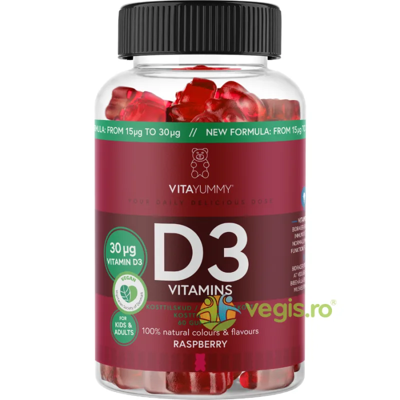 Vitamina D3 Ursuleti Gumati 60 jeleuri VITAYUMMY — preț și oferte