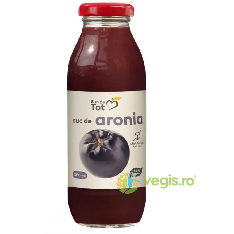 Suc de Aronia fara Zahar Adaugat 300ml BUN DE TOT — preț și oferte