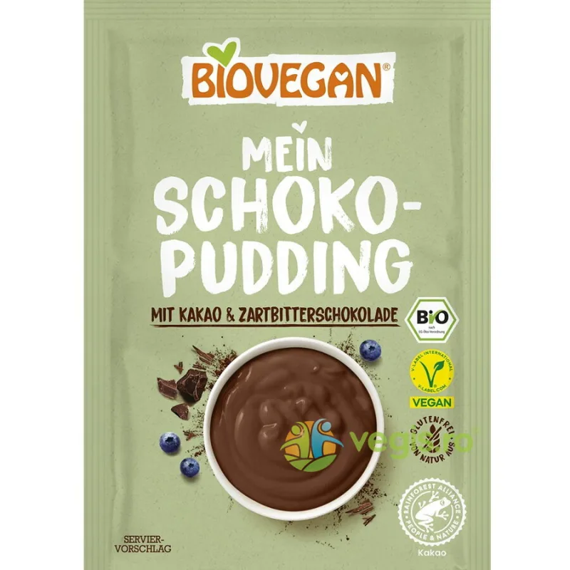 Pudra Budinca de Cacao fara Gluten Ecologica/Bio 55g Biovegan — preț și oferte